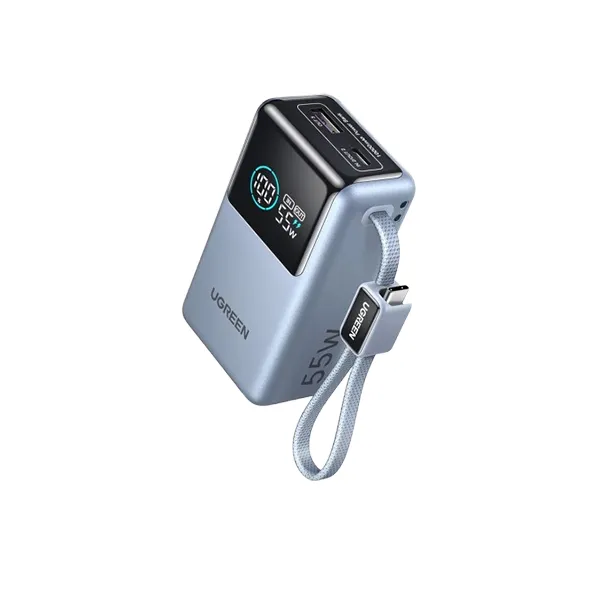 Ugreen PB727 Nexode 10000mAh 55W Power Bank with Built in Cable #75701B