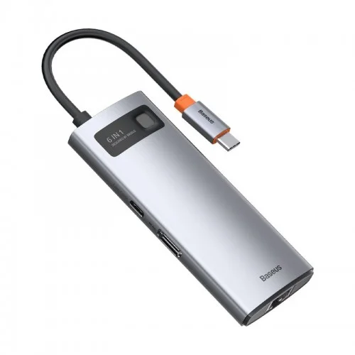 Baseus Metal Gleam Series 6 in 1 Type-C Multifunctional Hub