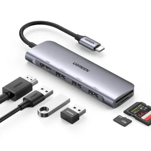 Ugreen CM511 USB Type-C 6 in 1 Multifunction Hub #20956A