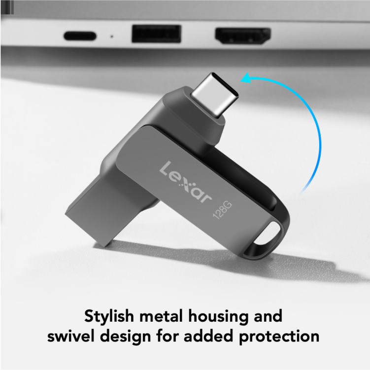 Lexar JumpDrive Dual Drive D400 256GB USB 3.2 Type-C Pen Drive
