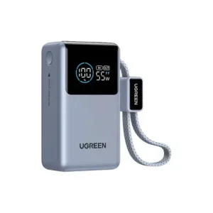 Ugreen PB727 Nexode 10000mAh 55W Power Bank with Built in Cable #75701B